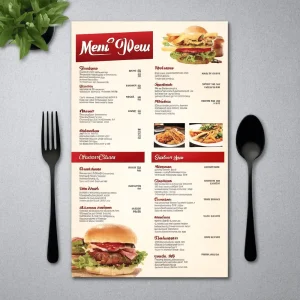 High-Clarity Durable Menus