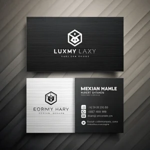 Custom 3.5” x 2” Metal Business Card Design